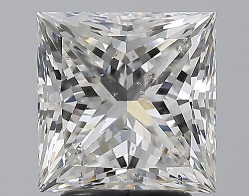 3.01ct I SI2 Rare Carat Ideal Cut Princess Diamond