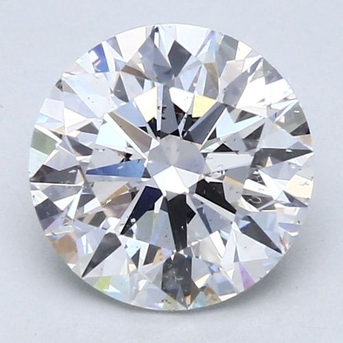 2.01ct E SI2 Rare Carat Ideal Cut Round Diamond