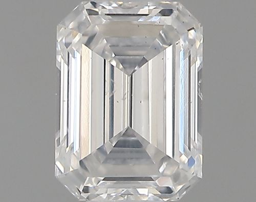 0.44ct F SI2 Rare Carat Ideal Cut Emerald Diamond