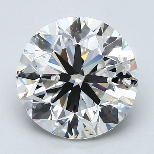 3.01ct G SI2 Very Good Cut Round Diamond