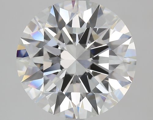 5.10ct F VS2 Rare Carat Ideal Cut Round Diamond