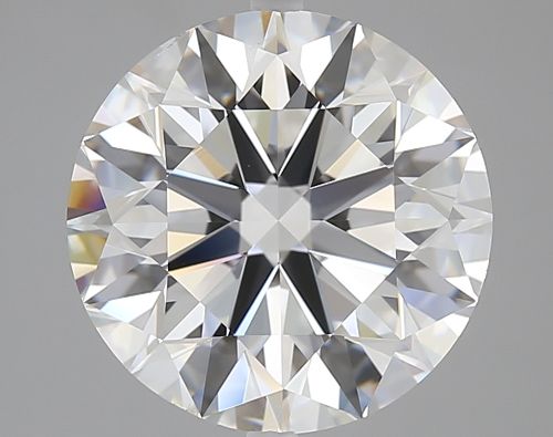 5.01ct F SI1 Rare Carat Ideal Cut Round Diamond