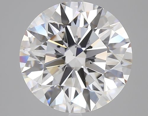 5.06ct D SI1 Rare Carat Ideal Cut Round Diamond