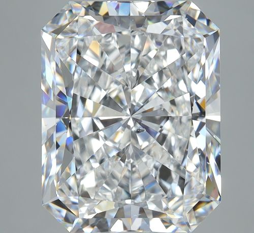 5.10ct D SI2 Rare Carat Ideal Cut Radiant Diamond