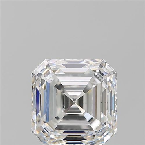 3.03ct F SI1 Rare Carat Ideal Cut Asscher Diamond