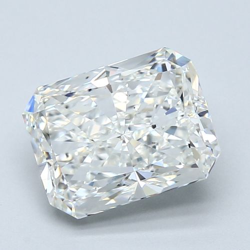 3.50ct H SI2 Rare Carat Ideal Cut Radiant Diamond