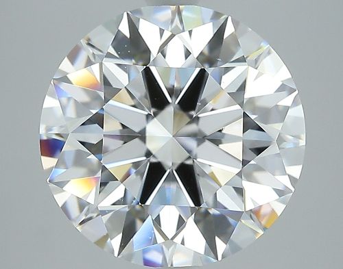 5.11ct D VS2 Rare Carat Ideal Cut Round Diamond