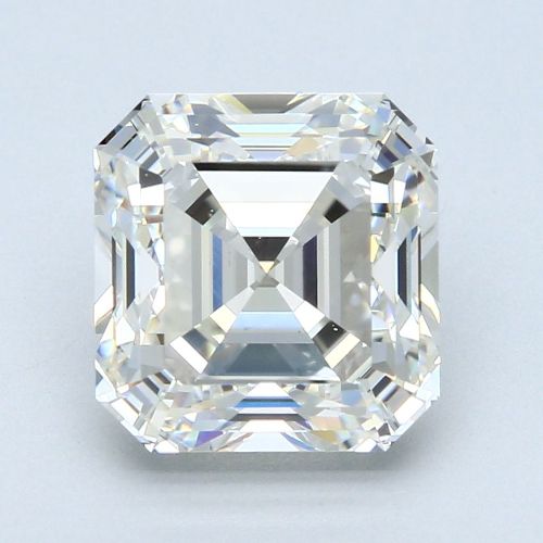 4.02ct J VS2 Very Good Cut Asscher Diamond