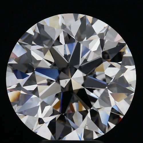 5.49ct D VS2 Rare Carat Ideal Cut Round Diamond