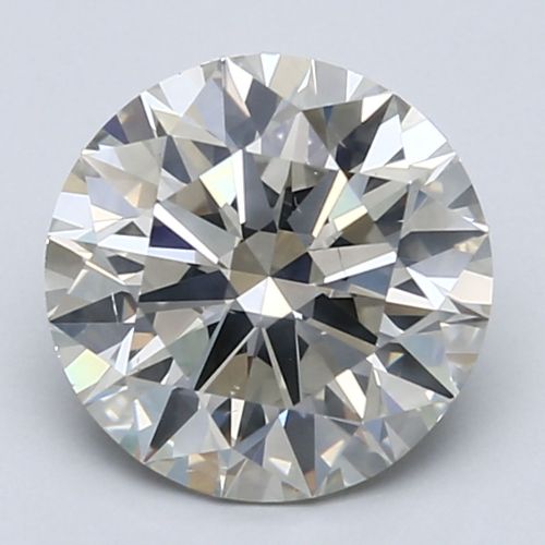 2.70ct J SI2 Rare Carat Ideal Cut Round Diamond