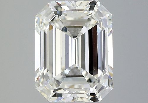 6.08ct J VS2 Rare Carat Ideal Cut Emerald Diamond