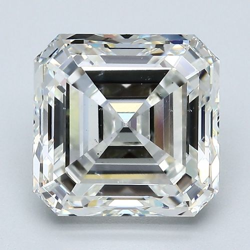 5.03ct I SI1 Rare Carat Ideal Cut Asscher Diamond