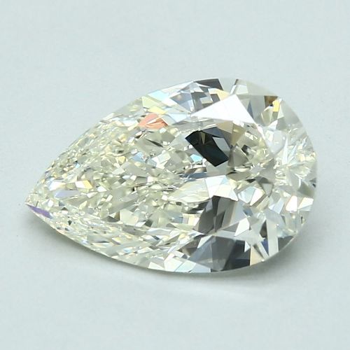 2.70ct K SI1 Rare Carat Ideal Cut Pear Diamond