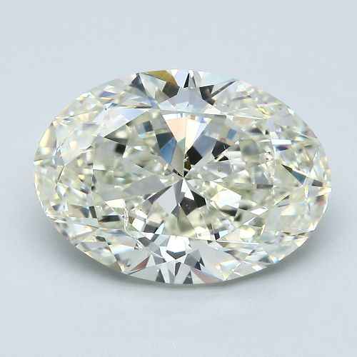 5.03ct K SI2 Rare Carat Ideal Cut Oval Diamond