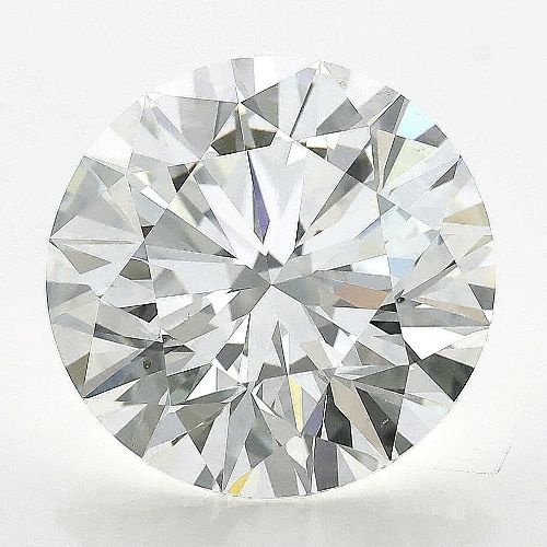 5.19ct I VS2 Rare Carat Ideal Cut Round Diamond