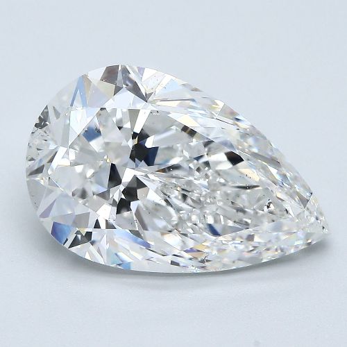 7.02ct E SI1 Rare Carat Ideal Cut Pear Diamond