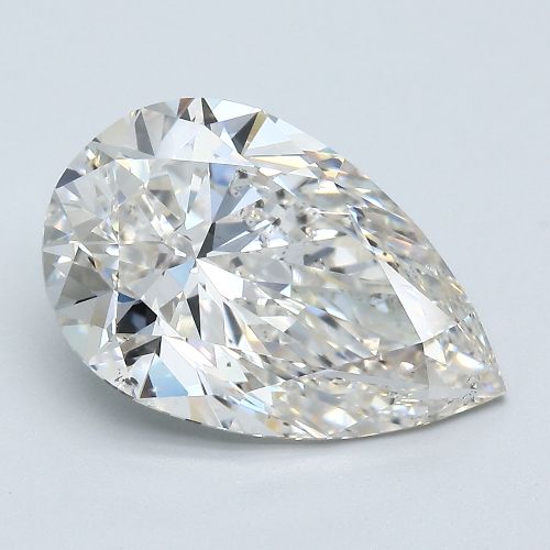 5.04ct I SI2 Rare Carat Ideal Cut Pear Diamond
