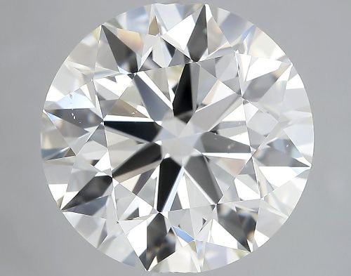 6.01ct K SI1 Rare Carat Ideal Cut Round Diamond