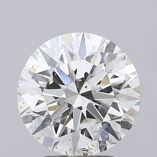 4.02ct I SI2 Rare Carat Ideal Cut Round Diamond