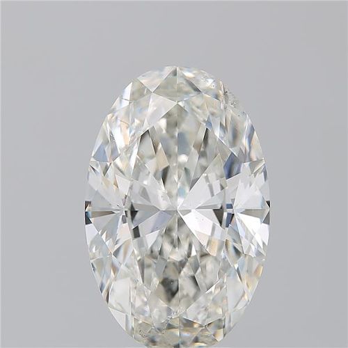 5.03ct J SI2 Rare Carat Ideal Cut Oval Diamond