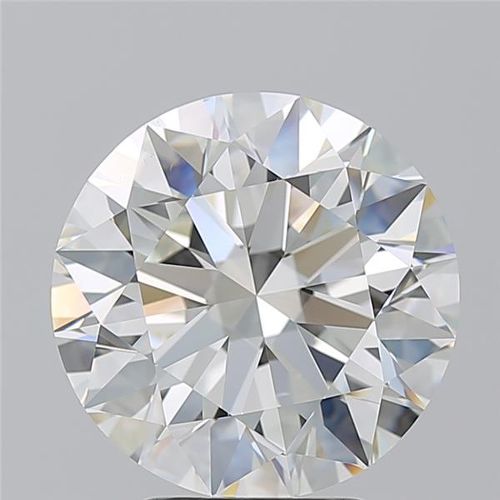 5.01ct J VS2 Rare Carat Ideal Cut Round Diamond