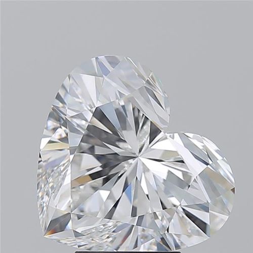 5.02ct F VS2 Excellent Cut Heart Diamond