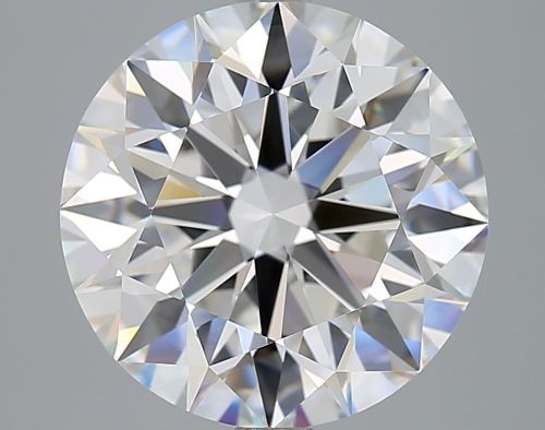 6.02ct E VVS2 Rare Carat Ideal Cut Round Diamond