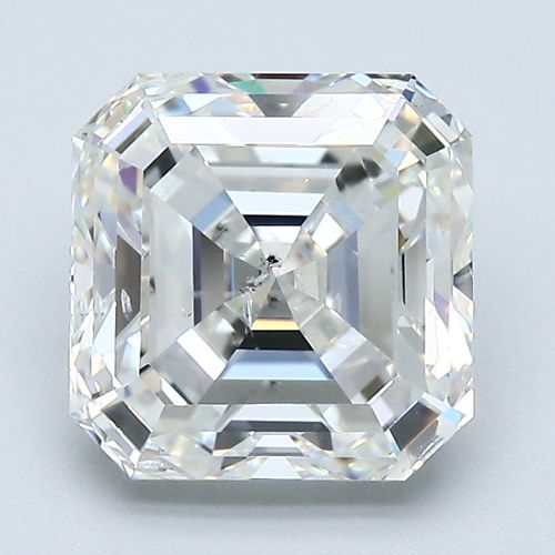 3.01ct I SI2 Rare Carat Ideal Cut Asscher Diamond