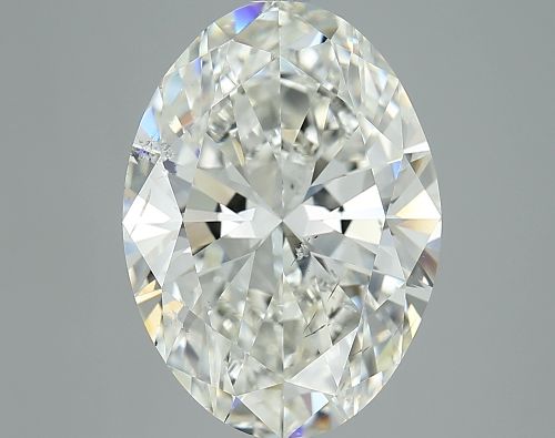 5.01ct J SI2 Rare Carat Ideal Cut Oval Diamond