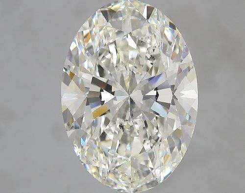 7.01ct J SI2 Rare Carat Ideal Cut Oval Diamond