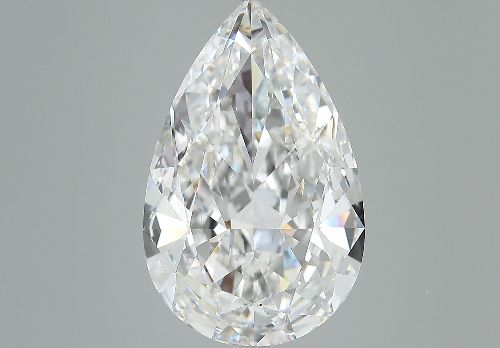 7.01ct D VS2 Very Good Cut Pear Diamond