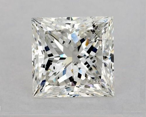 2.61ct H SI2 Rare Carat Ideal Cut Princess Diamond