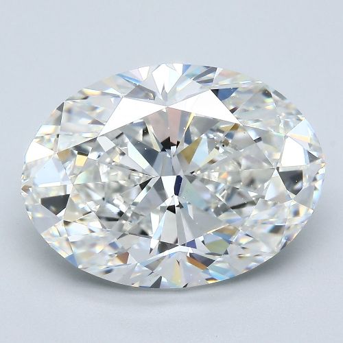 8.01ct G SI1 Rare Carat Ideal Cut Oval Diamond