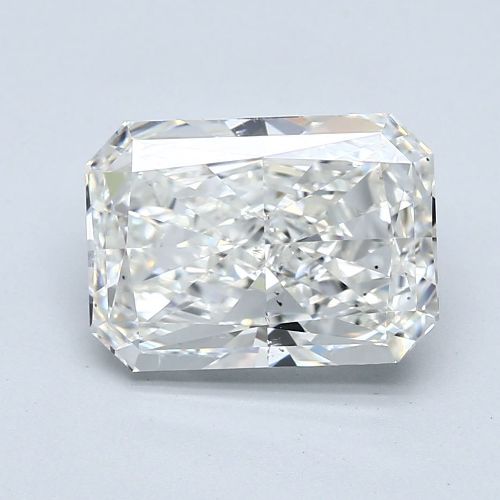 4.02ct H SI1 Rare Carat Ideal Cut Radiant Diamond