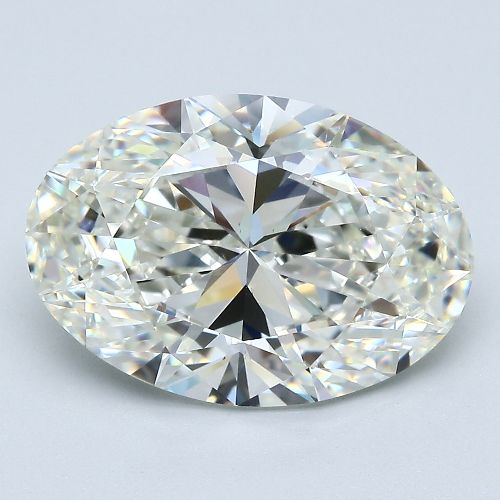 6.01ct J VS2 Rare Carat Ideal Cut Oval Diamond