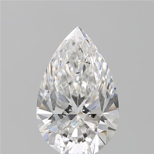 3.60ct F SI2 Rare Carat Ideal Cut Pear Diamond