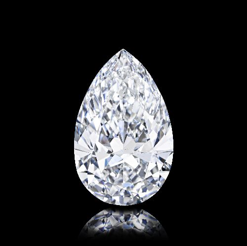 6.80ct F VS2 Rare Carat Ideal Cut Pear Diamond