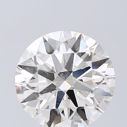 4.04ct K SI2 Rare Carat Ideal Cut Round Diamond