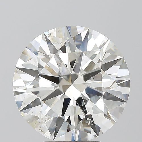 5.03ct J SI2 Rare Carat Ideal Cut Round Diamond