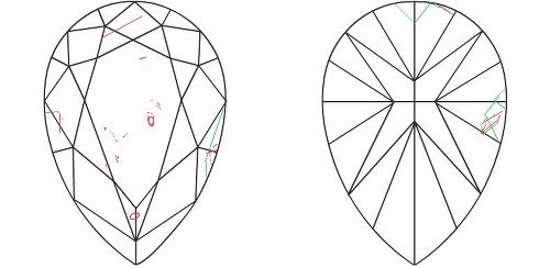 5.00ct J SI1 Very Good Cut Pear Diamond