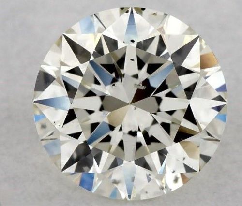 0.91ct K SI1 Rare Carat Ideal Cut Round Diamond