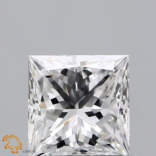 0.53ct E SI1 Very Good Cut Princess Diamond