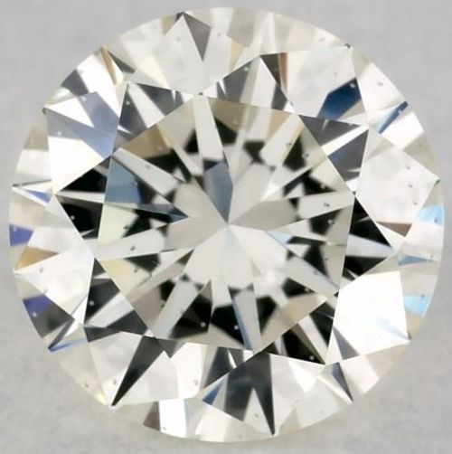 0.66ct K SI2 Rare Carat Ideal Cut Round Diamond