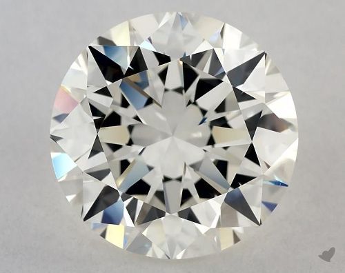 4.02ct J VVS2 Excellent Cut Round Diamond