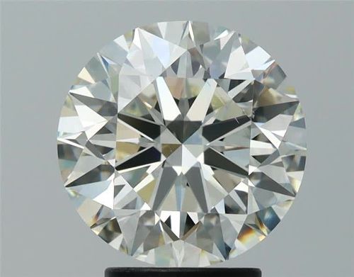 3.37ct K VS2 Rare Carat Ideal Cut Round Diamond