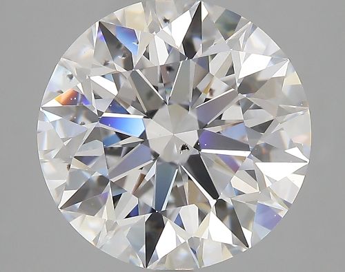 5.12ct D SI1 Rare Carat Ideal Cut Round Diamond