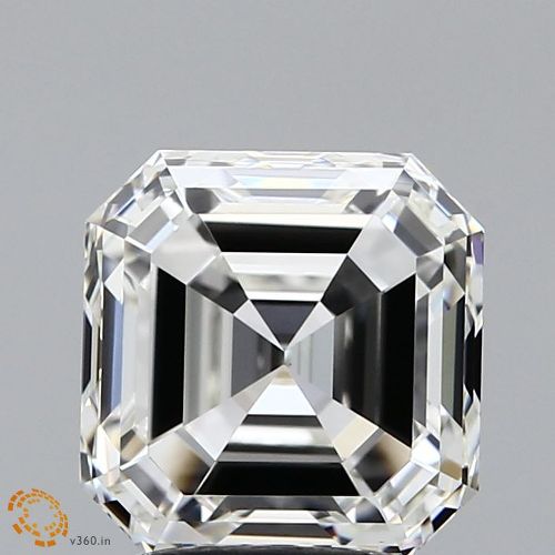 3.02ct J VS1 Rare Carat Ideal Cut Asscher Diamond