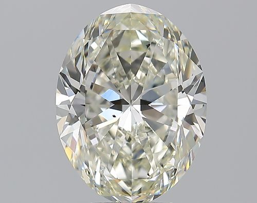 5.01ct K SI1 Rare Carat Ideal Cut Oval Diamond