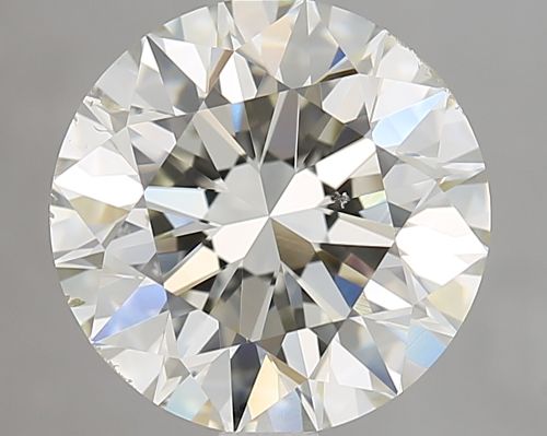 3.01ct K SI1 Rare Carat Ideal Cut Round Diamond