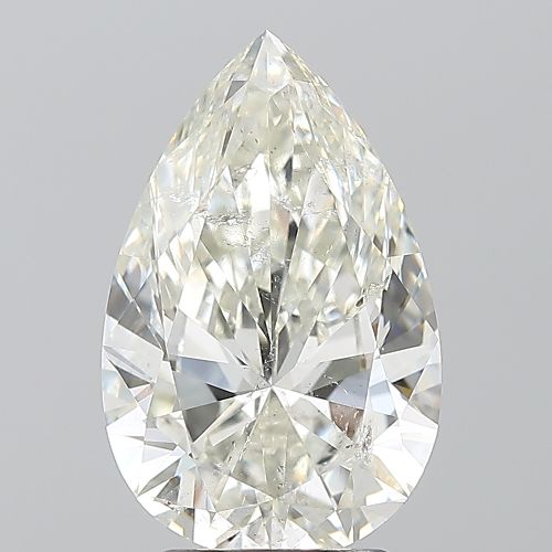 3.01ct J SI2 Rare Carat Ideal Cut Pear Diamond